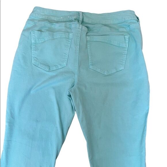 REVOLUTION By RICKIS Patel Blue Cropped Straight Leg Stretch Cropped Pant 28 - Picture 3 of 8